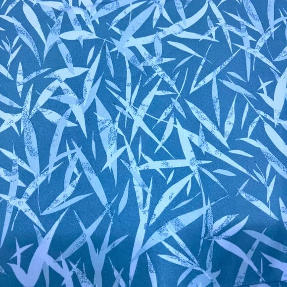 Merona Blue Leaf Print Midi Skirt - Picture 3 of 4